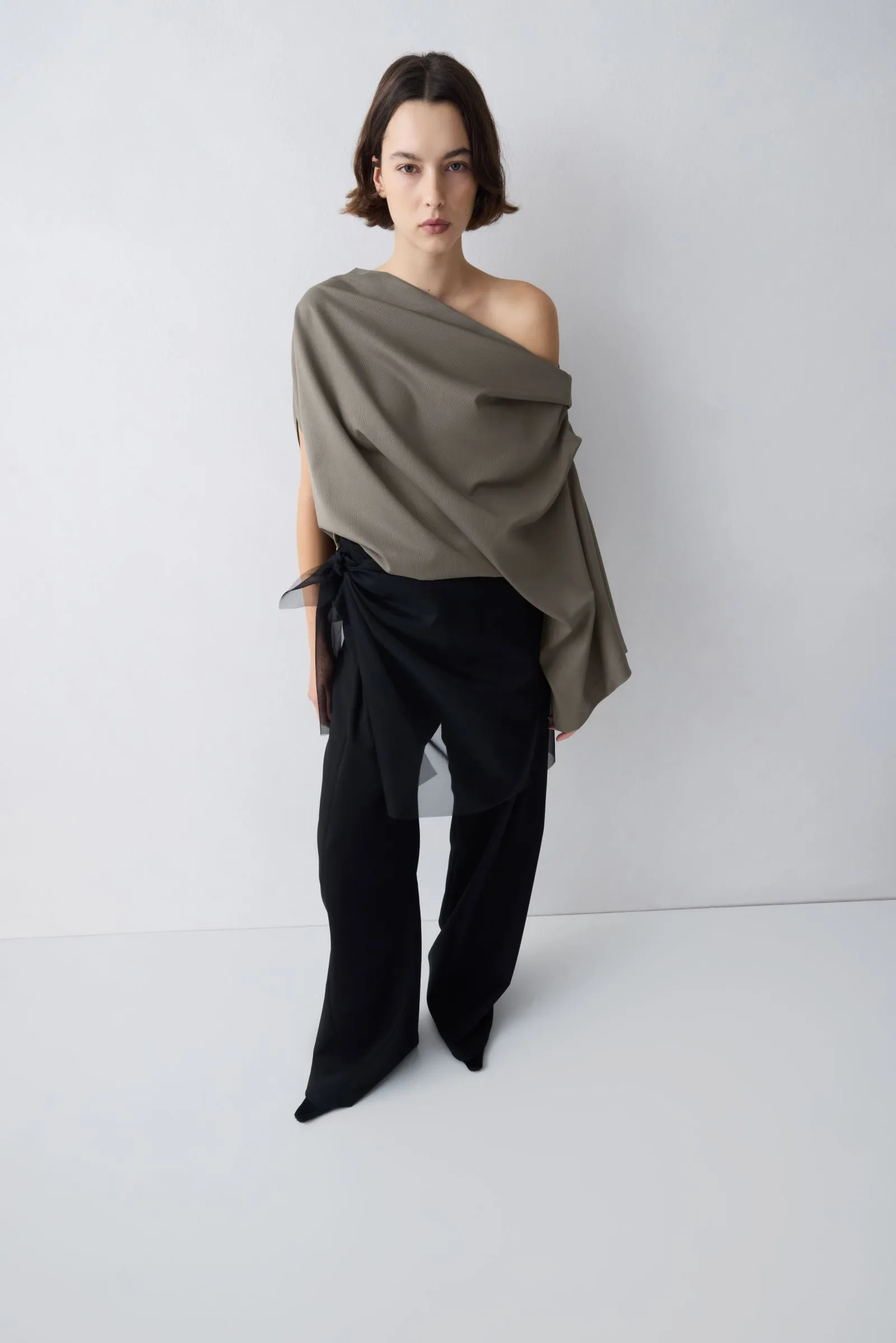 BRONZE WOOL SUITING SIGNAL TOP sold by Bianca Spender product image thumbnail 2