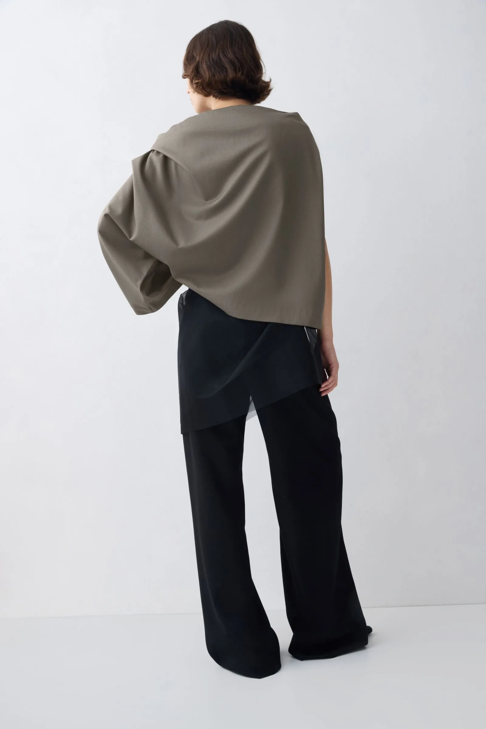 BRONZE WOOL SUITING SIGNAL TOP sold by Bianca Spender product image thumbnail 3