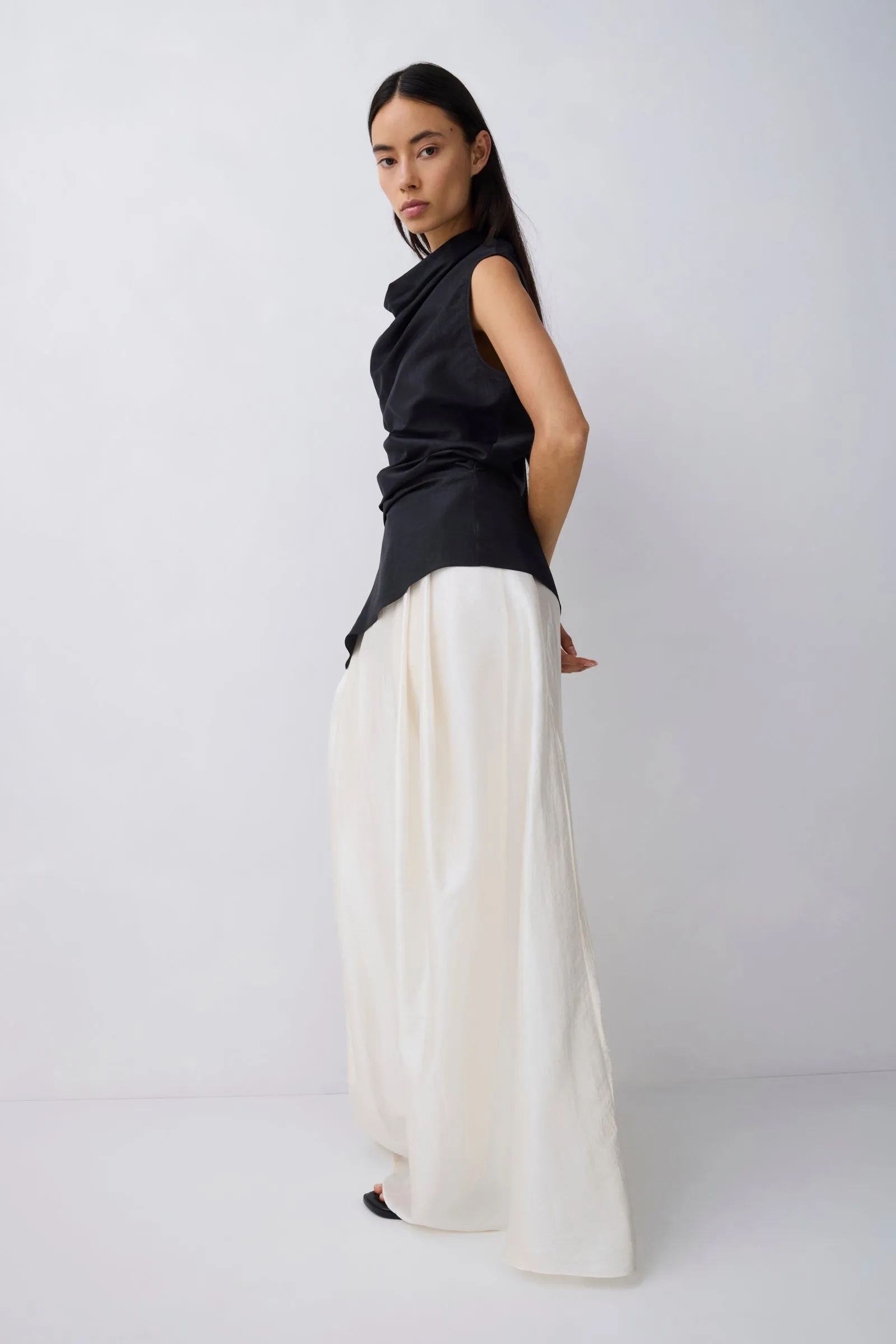 BLACK NYLON UPLIFT TOP sold by Bianca Spender product image thumbnail 2