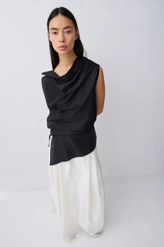 BLACK NYLON UPLIFT TOP made by Bianca Spender