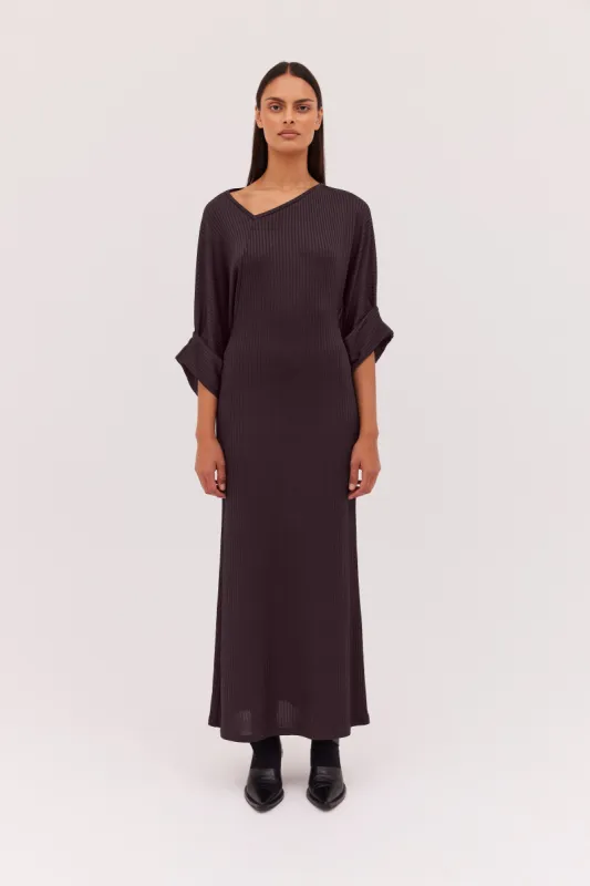 CHOCOLATE RIB PALOMA DRESS sold by Bianca Spender