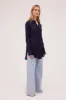 NAVY SATIN BOND SHIRT sold by Bianca Spender