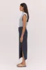 NAVY LINEN UNITY SKIRT sold by Bianca Spender