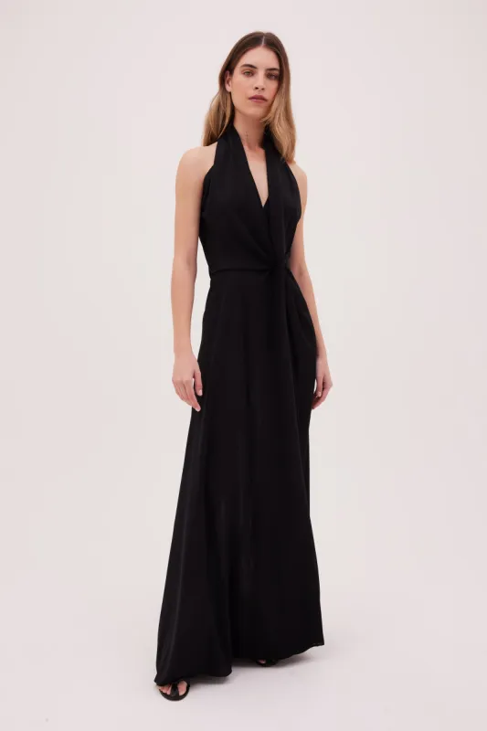 BLACK JERSEY ENTWINED LONG DRESS sold by Bianca Spender