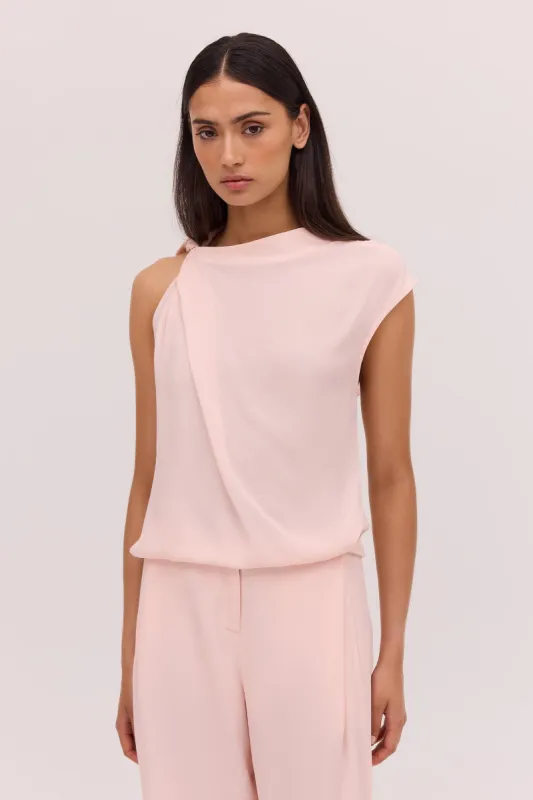 PINK CREPE YANG TOP sold by Bianca Spender