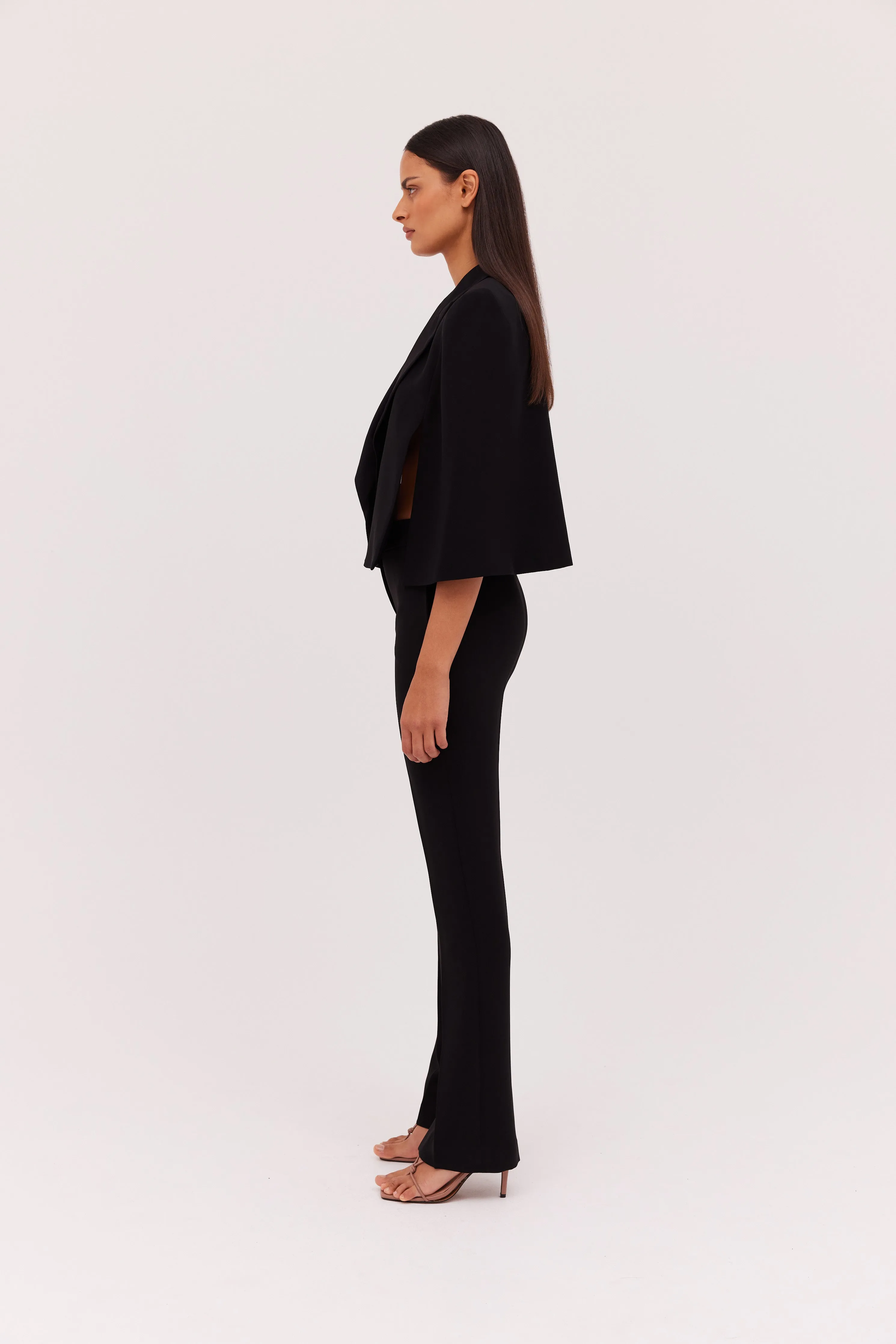 BLACK TRIACETATE CELINA PANT sold by Bianca Spender product image thumbnail 3