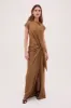 GOLD SATIN CREPE EVA DRESS sold by Bianca Spender