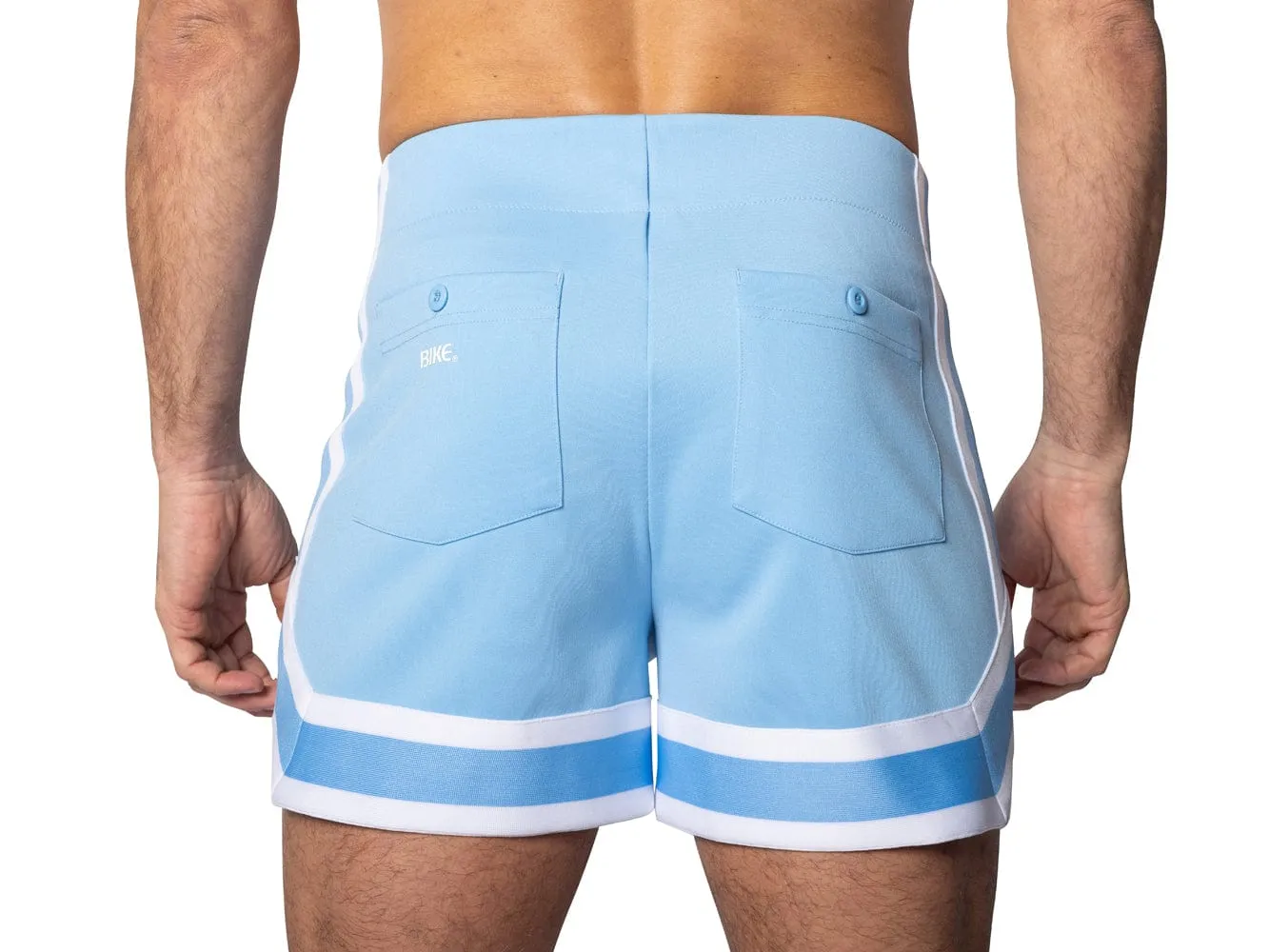Athletic Stripe Coaches Shorts - Lt. Blue sold by Bike Athletic product image thumbnail 5