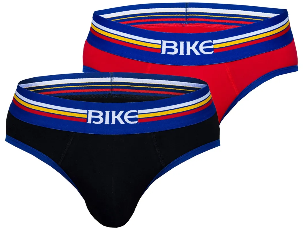 2 Pack Brief Underwear - Black/Red sold by Bike Athletic