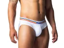 Stretch Cotton Brief - White sold by Bike Athletic