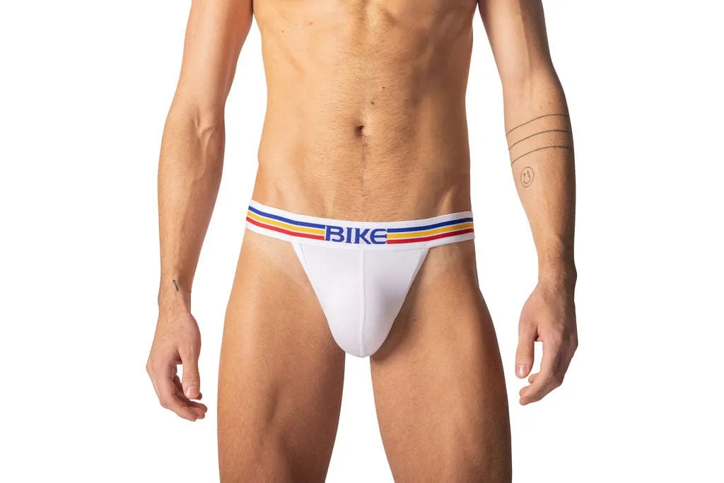 Stretch Cotton Jock Brief - White sold by Bike Athletic product image thumbnail 2