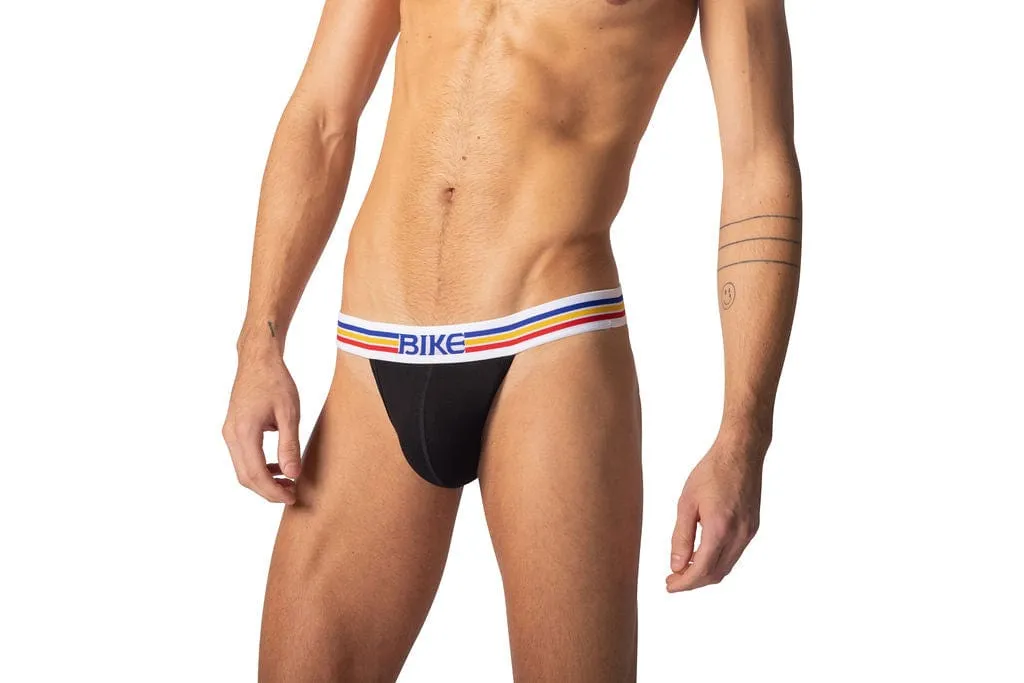 Stretch Cotton Jock Brief - Black sold by Bike Athletic product image thumbnail 3