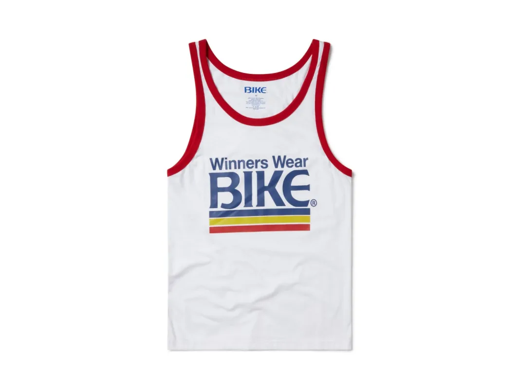 Logo Ringer Tank Top sold by Bike Athletic