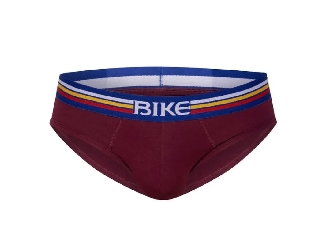 Stretch Cotton Brief - Burgundy sold by Bike Athletic