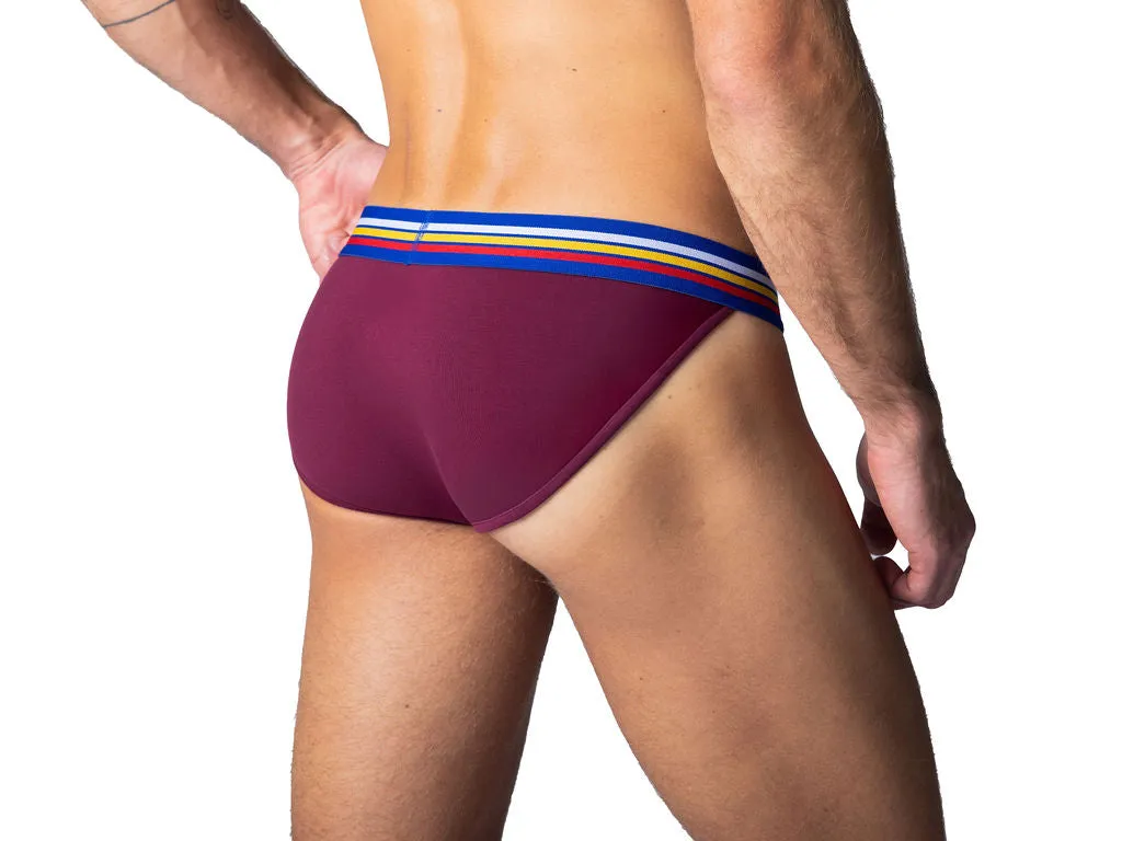 Jock Brief Underwear - Burgundy sold by Bike Athletic product image thumbnail 4