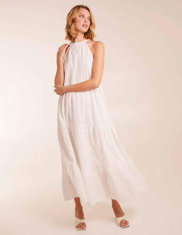 Halter Neck Crochet Detailed Maxi Dress sold by Blue Vanilla