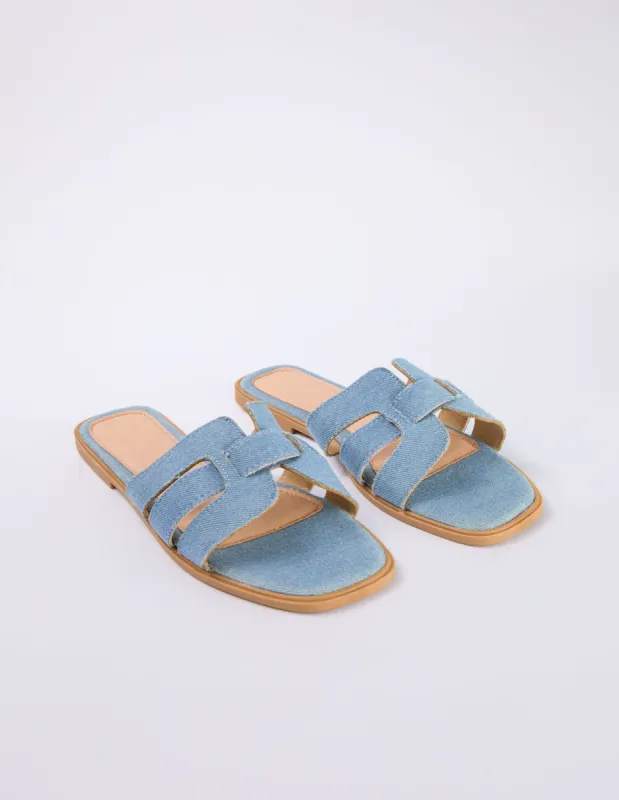 Cross Front Detail Sandal made by Blue Vanilla