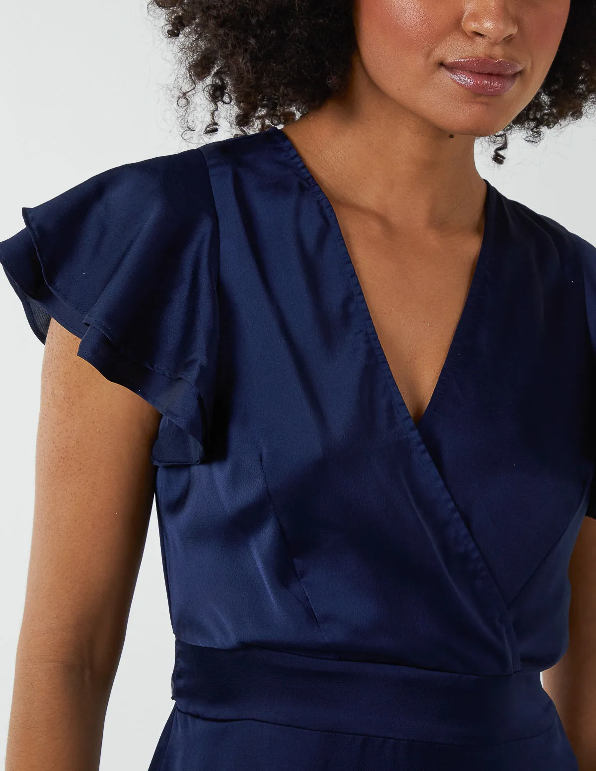 Double Angel Sleeve Wrap Dress sold by Blue Vanilla product image thumbnail 2