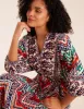 Tiered Notch V Neck Printed Maxi Dress sold by Blue Vanilla