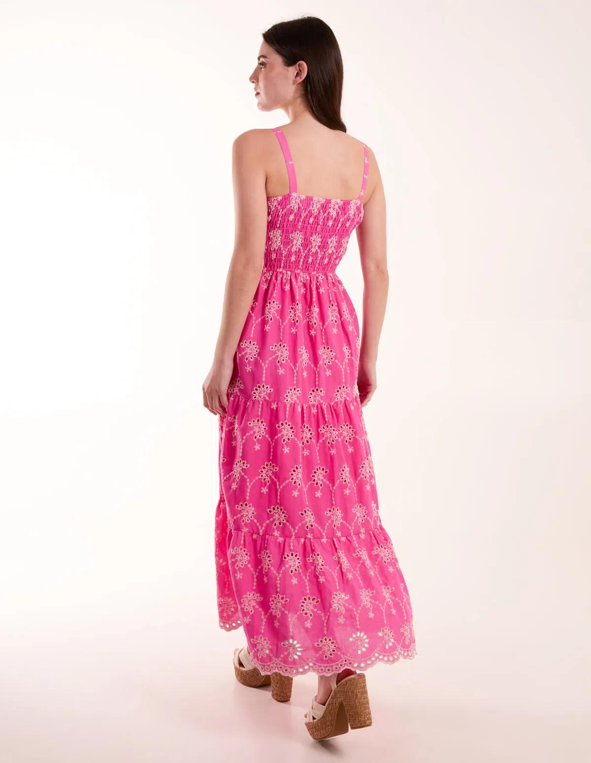 Broderie Anglaise Shirred Bust Dress sold by Blue Vanilla product image thumbnail 4