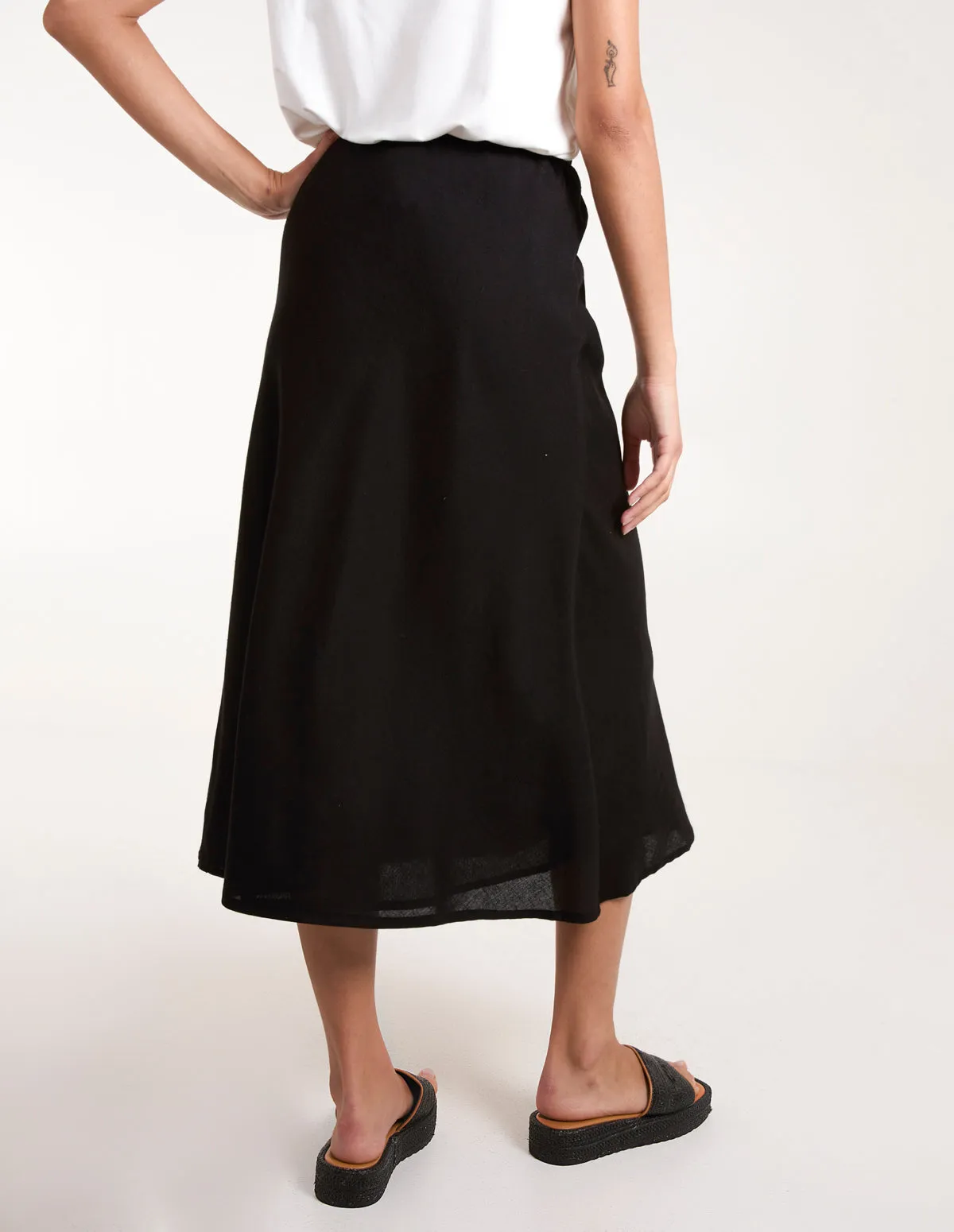 Bias Cut Midi Skirt sold by Blue Vanilla product image thumbnail 4