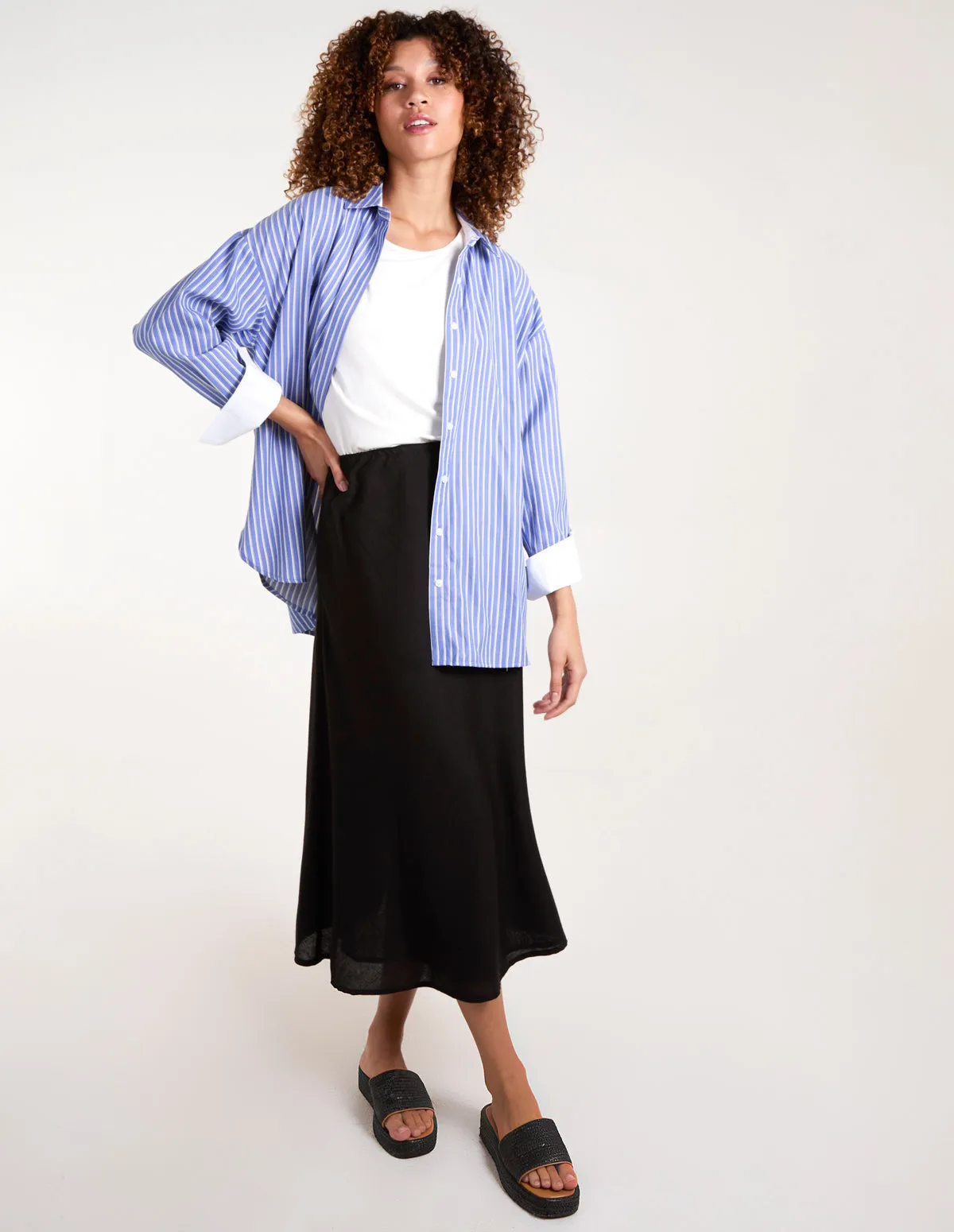 Bias Cut Midi Skirt sold by Blue Vanilla product image thumbnail 2