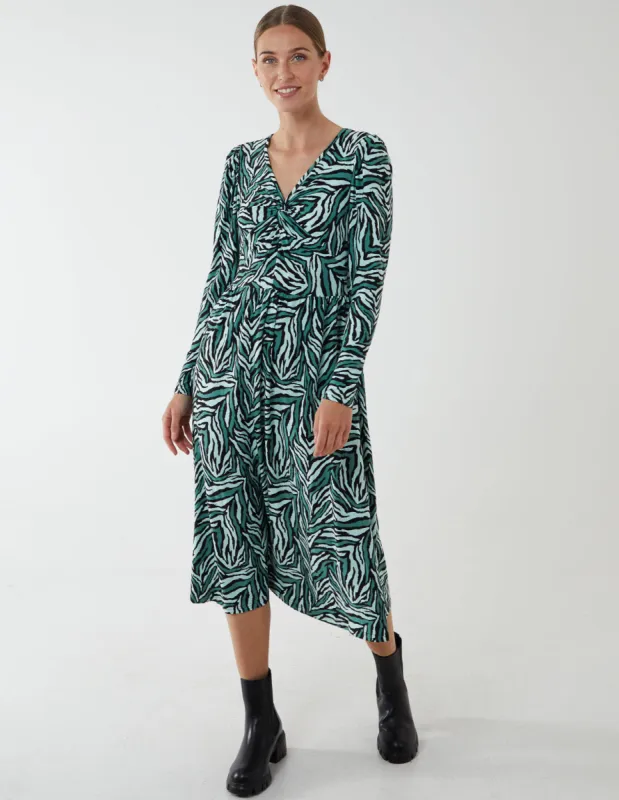 Twist Front Midi Dress sold by Blue Vanilla