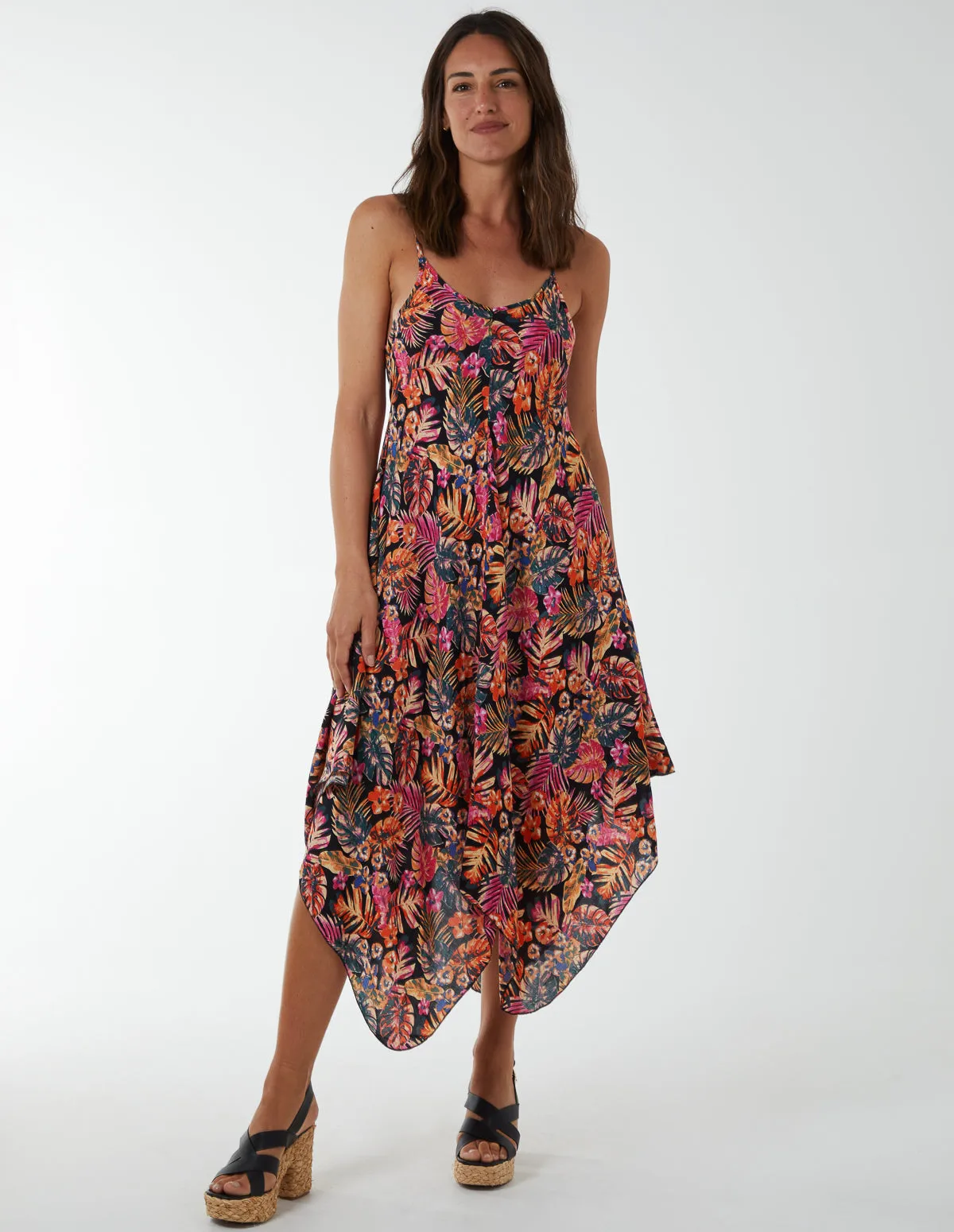 Printed Hanky Hem Dress sold by Blue Vanilla