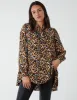 Abstract Animal Print Button Through Blouse sold by Blue Vanilla