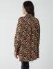 Abstract Animal Print Button Through Blouse sold by Blue Vanilla