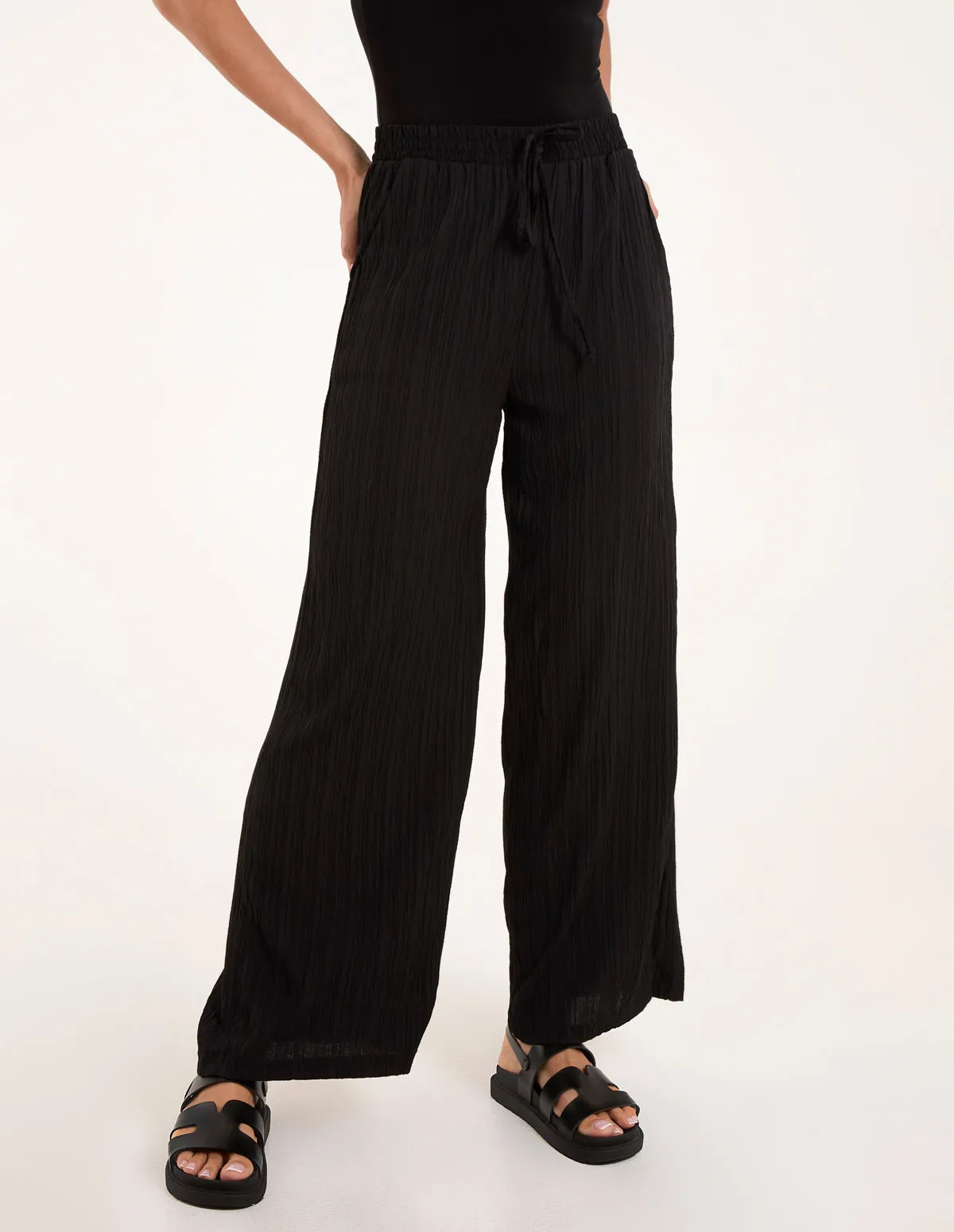 Drawstring Pocket Trouser Crinkle sold by Blue Vanilla