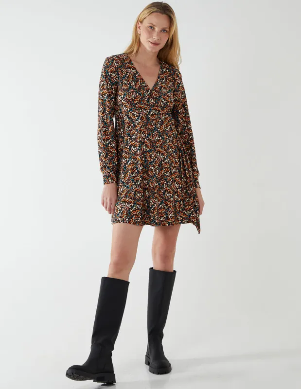 Fixed Wrap Skater Dress sold by Blue Vanilla