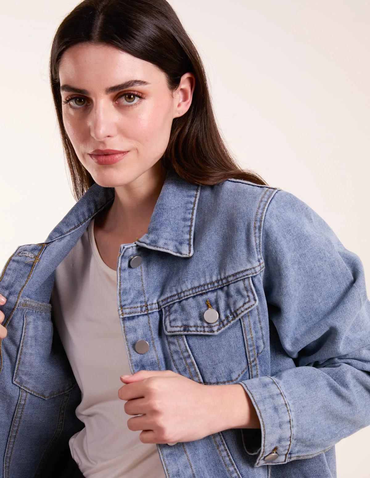 Denim Jacket With Pockets sold by Blue Vanilla product image thumbnail 4