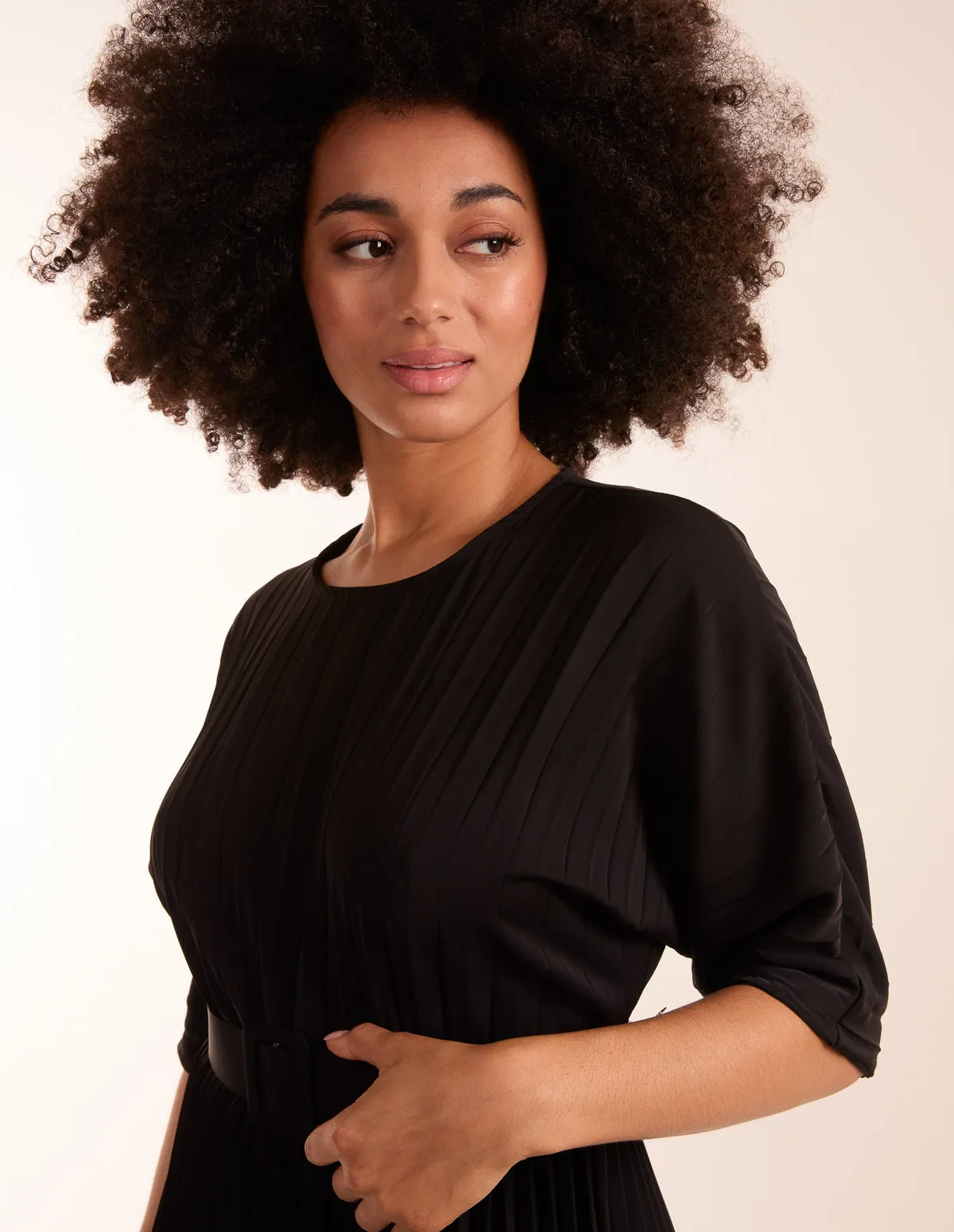 Pleated Dress With Belt sold by Blue Vanilla product image thumbnail 2