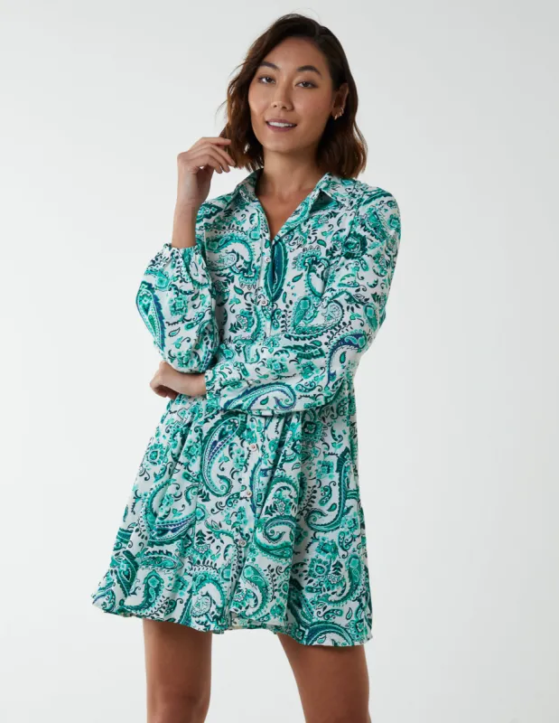 Paisley Button Down Dress sold by Blue Vanilla