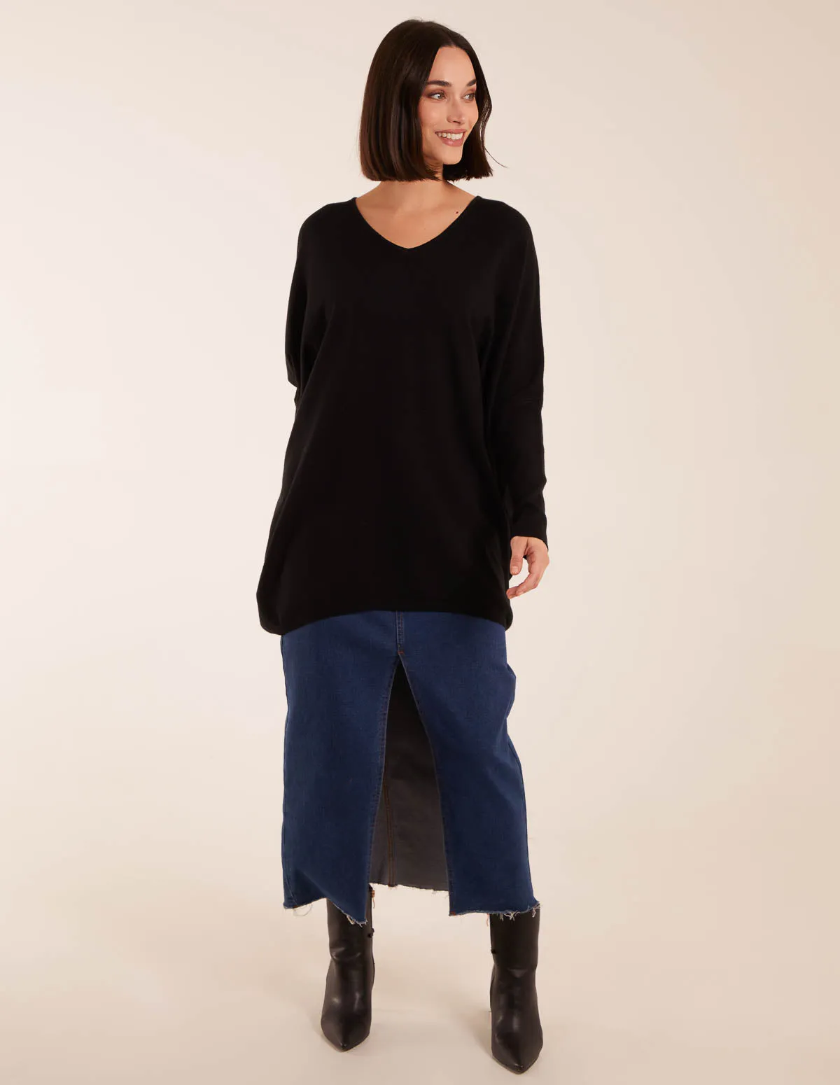 Plain V Neck Jumper sold by Blue Vanilla product image thumbnail 2