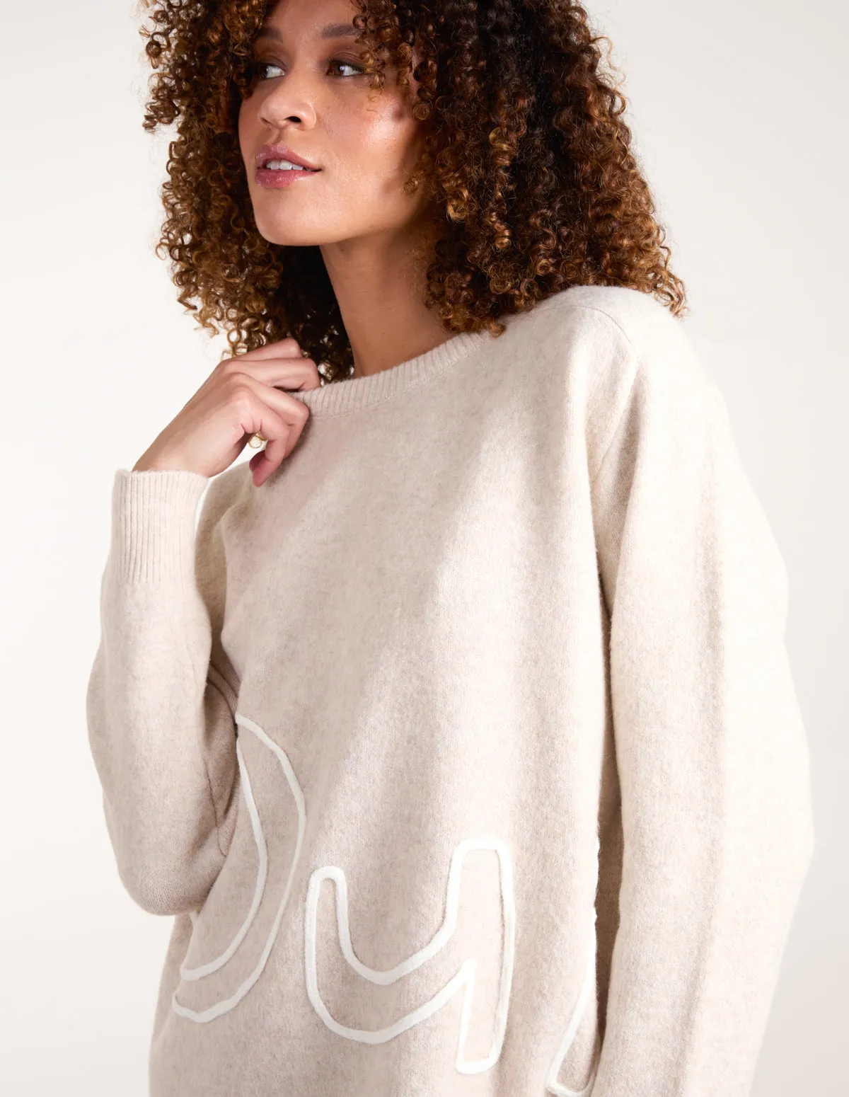 Oui Embroidery Jumper sold by Blue Vanilla product image thumbnail 3