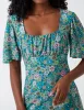 Ruched Front Angel Sleeve Dress sold by Blue Vanilla