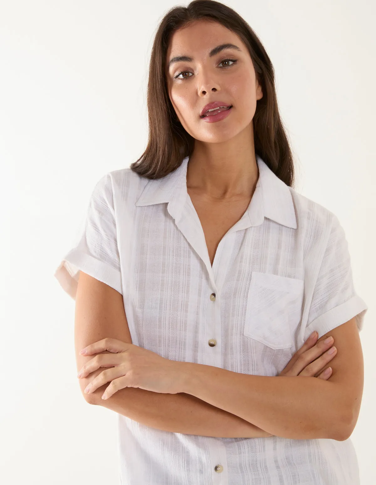 Button Front Shirt sold by Blue Vanilla product image thumbnail 3