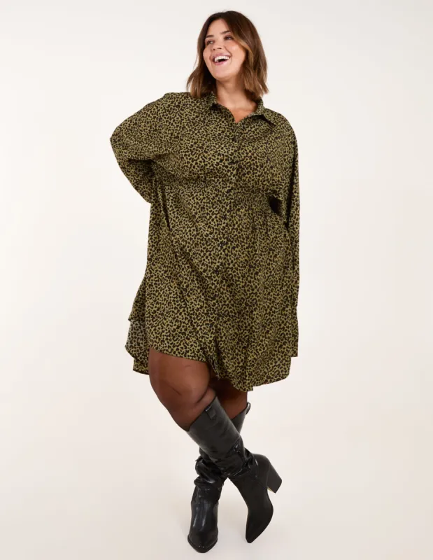 Curve Leopard Shirt Dress sold by Blue Vanilla