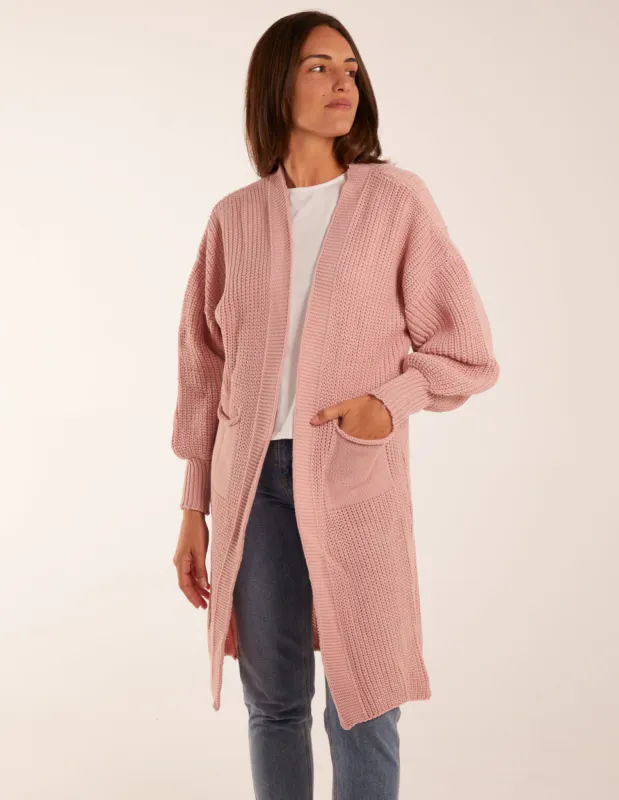 Edge to Edge Knitted Long Cardigan sold by Blue Vanilla