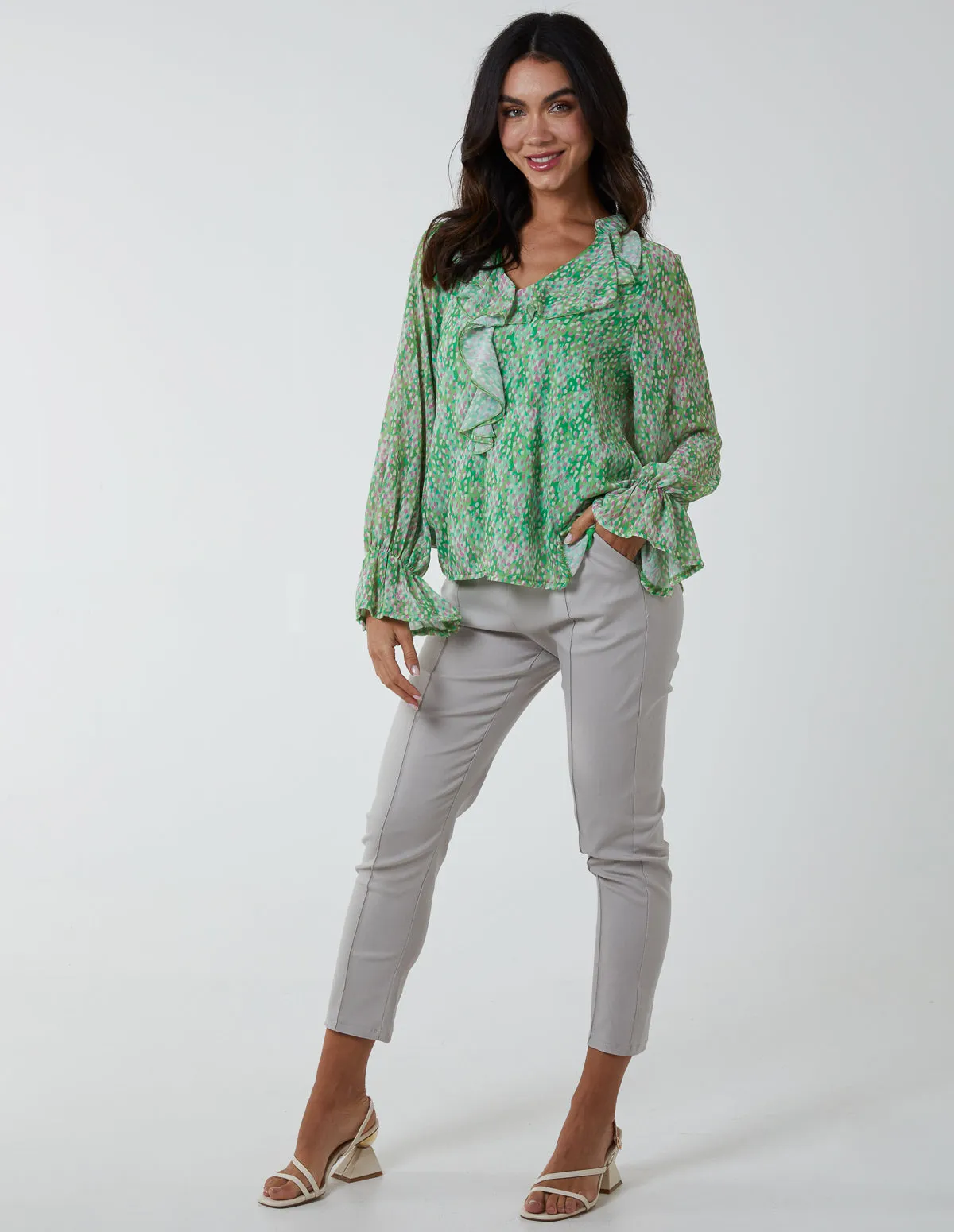 Chiffon Frill Blouse sold by Blue Vanilla product image thumbnail 3
