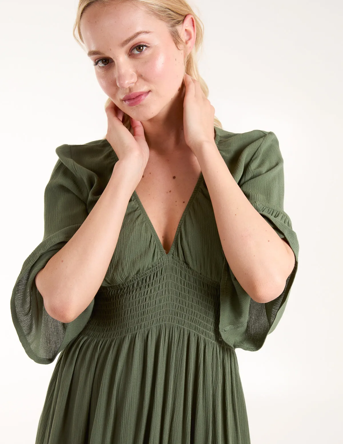 Shirred Empire Bust Dress sold by Blue Vanilla product image thumbnail 2