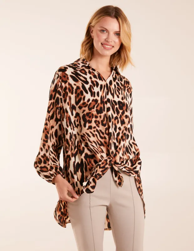 Leopard Print Blouse sold by Blue Vanilla