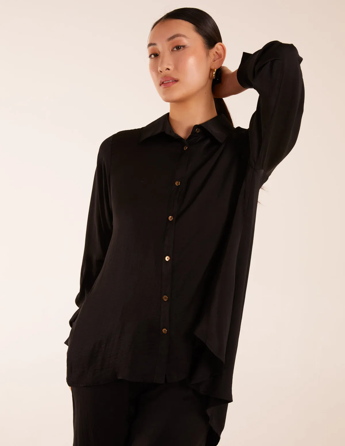 Long Sleeve Shirt & Wide Leg Trouser Set sold by Blue Vanilla product image thumbnail 3