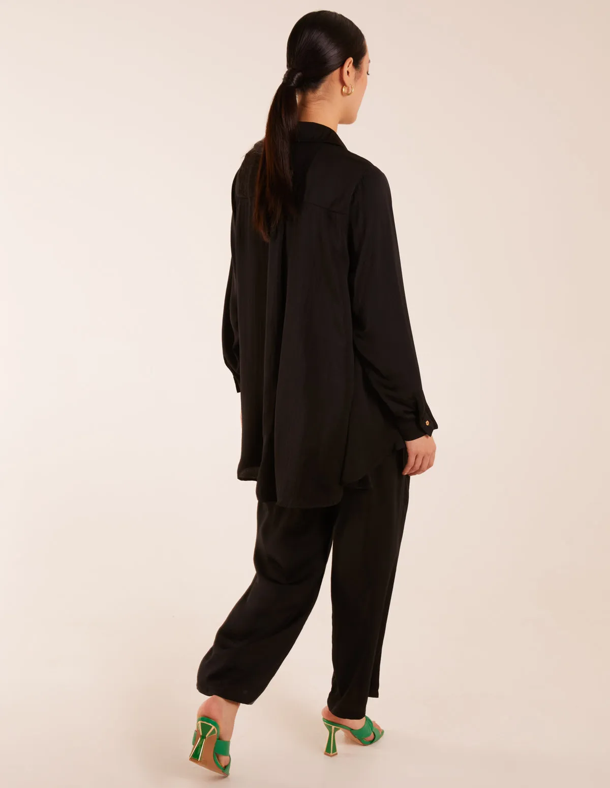 Long Sleeve Shirt & Wide Leg Trouser Set sold by Blue Vanilla product image thumbnail 5