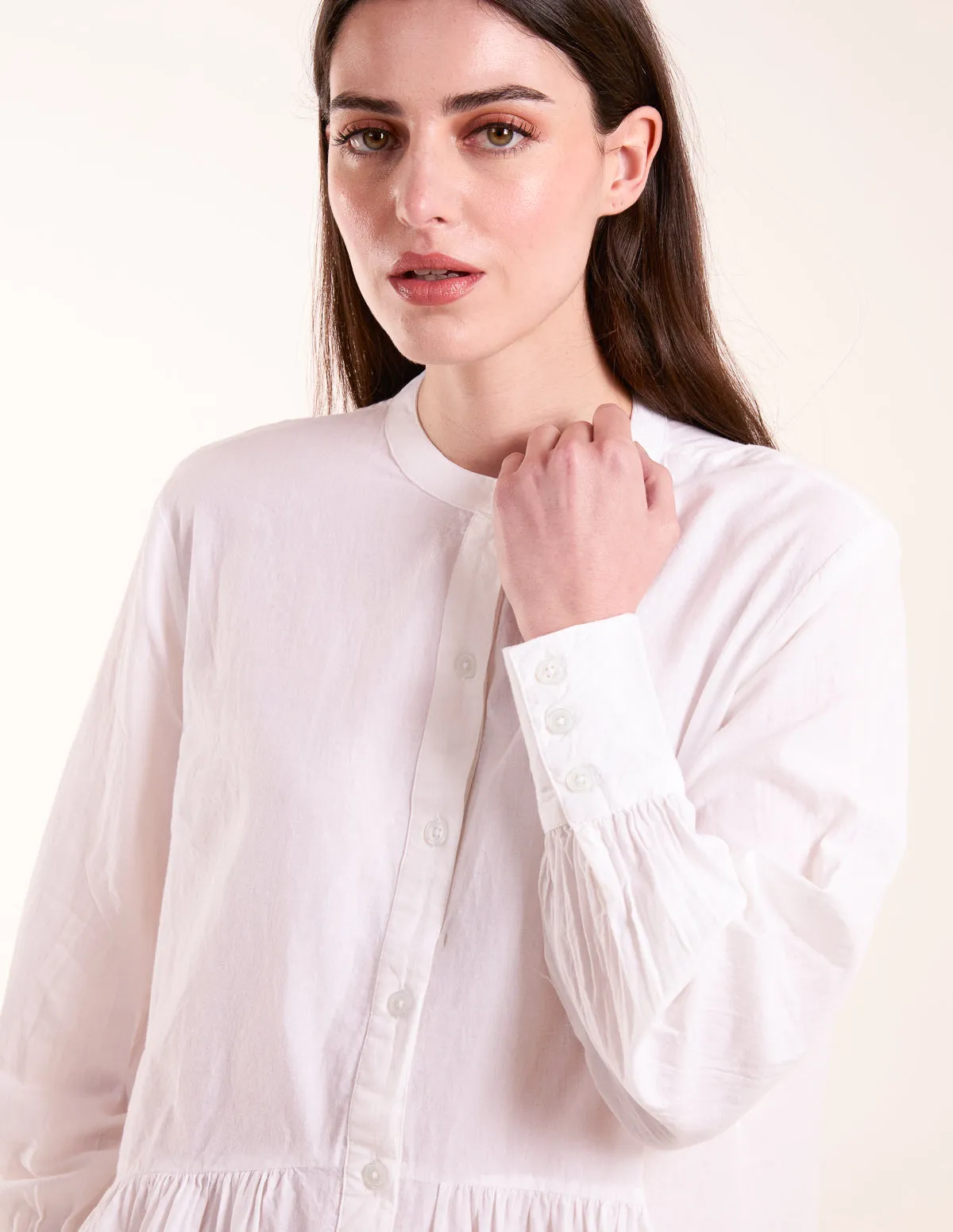 Tiered Shirt Mini Dress sold by Blue Vanilla product image thumbnail 2