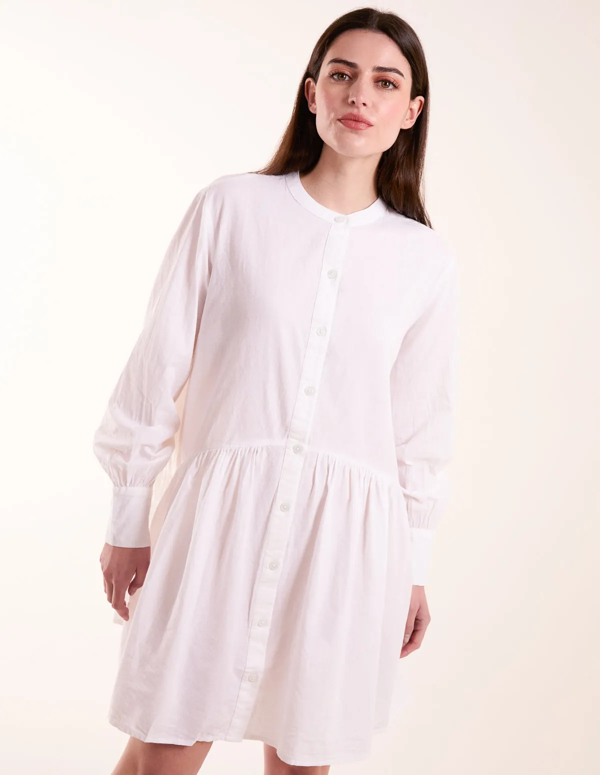 Tiered Shirt Mini Dress sold by Blue Vanilla product image thumbnail 3