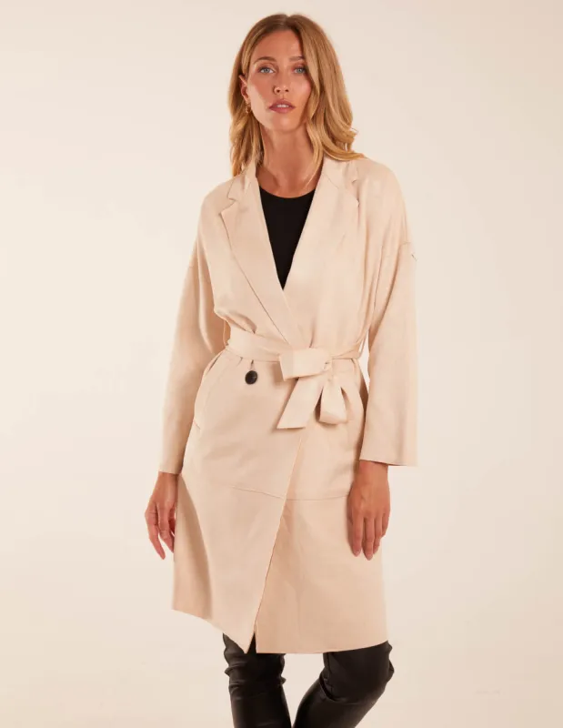 Waist Detail Trench Style Jacket sold by Blue Vanilla