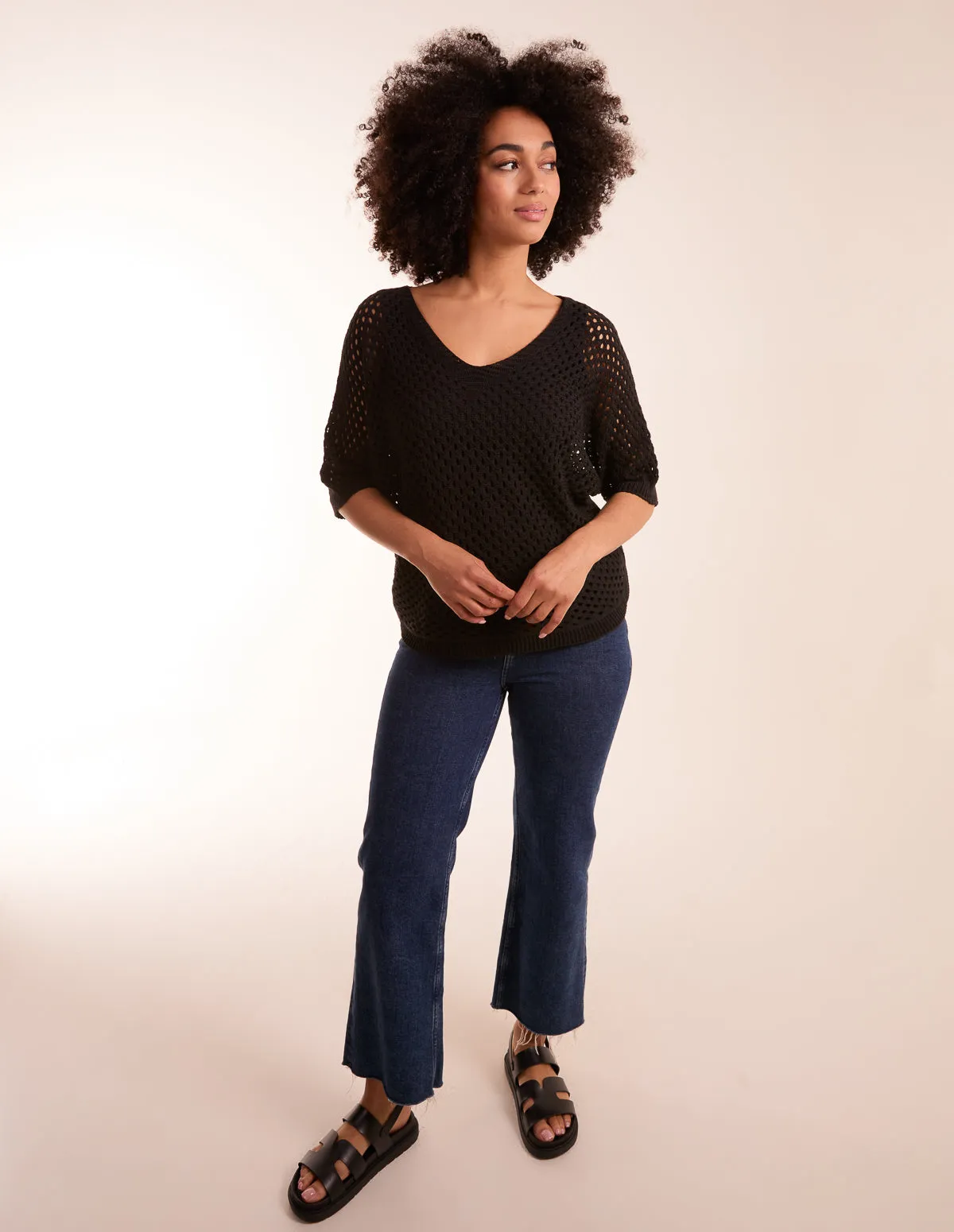 Crochet V Neck Top sold by Blue Vanilla product image thumbnail 2